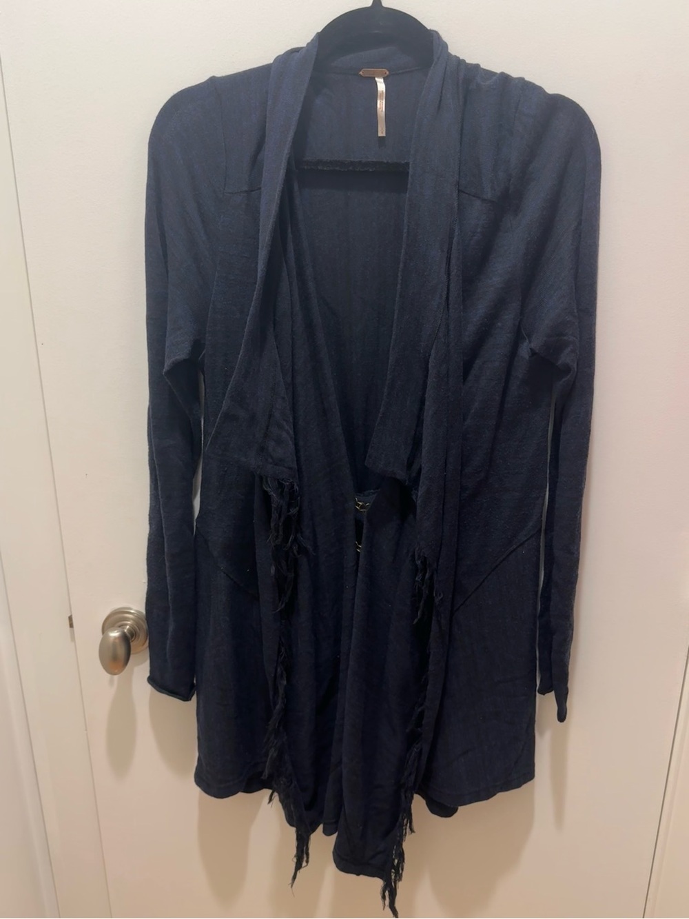 Free People Black and Navy Cardigan